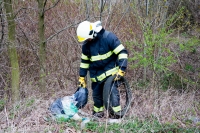 Do projektu UKLIĎME ČESKO se zapojila i JSDH Hlučín než byla odvolána na dopravní nehodu v Děhylově