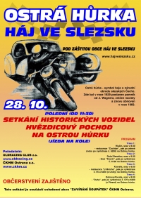Ostrá hůrka - 10. setkání majitelů historických vozidel 