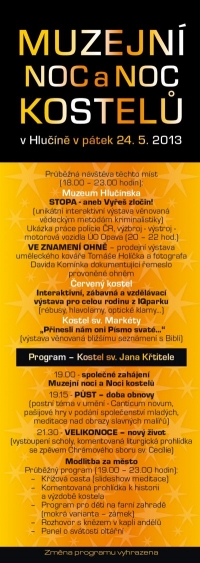 Muzejní noc a Noc kostelů