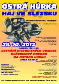 Setkání historických vozidel - hvězdicový pochod na Ostrou Hůrku